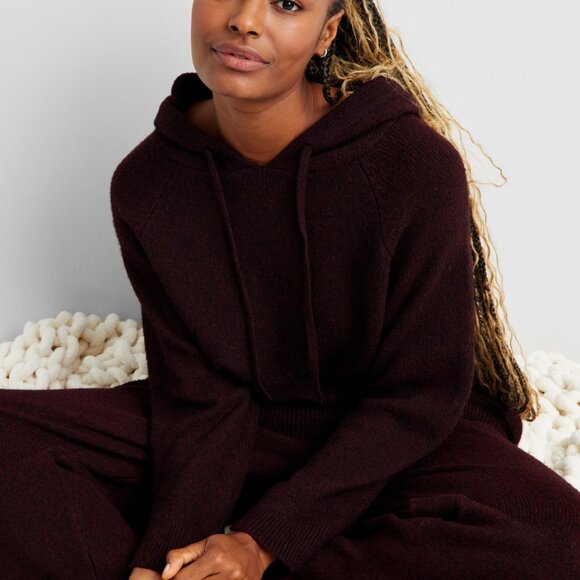 #169 State of Day Women's Indulge & Rest Loungewear Tunic Hoodie - Picture 4 of 5